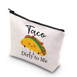 VAMSII Lustige Taco-Liebhaber Kosmetiktasche Taco Dirty to Me Geschenke für Taco-Fans Taco-Make-up-Tasche, Taco Dirty to Me von VAMSII