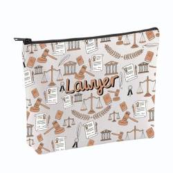 VAMSII Make-up-Tasche für Anwälte, Anwälte, Schulabschluss, Geschenke, zukünftige Anwälte, Geschenke, Kulturbeutel, Paralegal, Anwalt, Geschenke für Frauen, Beige, Classic von VAMSII