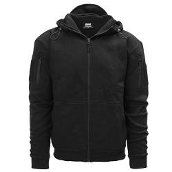 VAN OS Kapuzenpullover Tactical Hoodie von Taskforce 2215 mit Reißverschluss Outdoor Jacke Herren schwarz XL von VAN OS