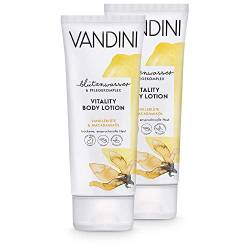 VANDINI Vitality Body Lotion Damen mit Vanilleblüte & Macadamiaöl - Body Lotion für trockene & anspruchsvolle Haut - vegane Body Lotion für Frauen ohne Silikone, Parabene & Mineralöl (2x 200 ml) von VANDINI