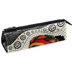 VAPOKF Schöne afrikanische Frau Turban Ethno Tribal Muster Stift Tasche Schreibwaren Beutel Bleistift Tasche Kosmetiktasche Tasche Kompakte Reißverschlusstasche, multi, 5.5 ×6 ×20CM/2.2x2.4x7.9 in, von VAPOKF