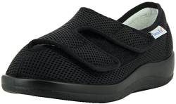 VAROMED Florett Slipper 61221 Kreta für Damen Therapieschuh, Hausschuhe, Verbandsschuhe, schwarz, 4.5 von VAROMED