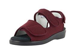 VAROMED Genf Gesundheitssandalen Bordeaux Rot I Gr. 37 I Orthopädische Schuhe Damen & Herren I Schuhe für geschwollene Füße I Sandalen mit Wechselfußbett I Made in Germany von VAROMED