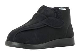 VAROMED MeranXXL 60460 Unisex - Erwachsene, Damen,Herren Verband-Halbschuh,Gesundheits-Schuh,Klettschuh,bequem,druckfrei,variabel,schwarz,43 EU von VAROMED