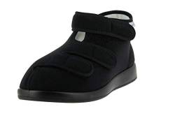 VAROMED Rimini Gesundheitsschuhe Damen & Herren Schwarz I Gr. 38 I Orthopädische Schuhe für geschwollene Füße, extrabreit in Weite L I Wechselfußbett I Made in Germany von VAROMED