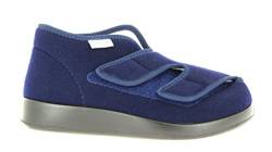 Varomed Genua-F 60920-25F Unisex-Erwachsene Damen Herren Hausschuhe, Therapieschuhe, Verbandschuhe mit extra Weichschaumfussbett marine, EU 43 von VAROMED