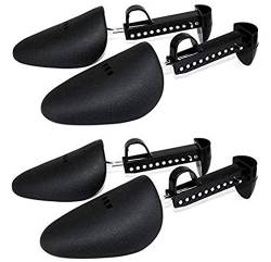 VASANA 2 Paar schwarze praktische verstellbare Länge Schuhspanner praktisch tragbar Kunststoff Schuhspanner Stiefelhalter Shaper Form Schuhstütze für Damen und Herren von VASANA