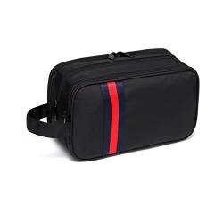 Kulturbeutel Herren Damen, VASCHY Wasserabweisend Unisex Reise Organizer kit Waschtasche Kosmetiktasche für Make-up, Rasieren mit Separaten Fächern Kulturtaschen Blau von VASCHY