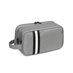 Kulturbeutel Herren Damen, VASCHY Wasserabweisend Unisex Reise Organizer kit Waschtasche Kosmetiktasche für Make-up, Rasieren mit Separaten Fächern Kulturtaschen Blau von VASCHY