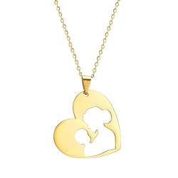 VASSAGO Halskette für Mutter und Tochter, passender Herzschmuck, Muttertagsgeschenk, Geburtstagsgeschenk für Frauen und Mädchen, Edelstahl von VASSAGO