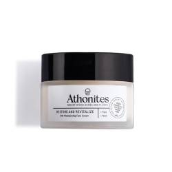 Athonites Wiederherstellende und belebende 24h Feuchtigkeitsgesichtscreme für normale bis trockene Haut - 97,3% Inhaltsstoffe natürlichen Ursprungs - Dermatologisch getestet (50ml) von VATOPEDI MONASTERY MOUNT ATHOS