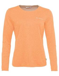 VAUDE Damen Wo Essential Ls T-Shirt, Größe 40 Langarmshirt, Orange (Sweet Orange) von VAUDE
