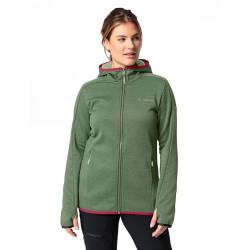 VAUDE Damen Wo Valsorda Fleece Hoody, Willow Green, Größe 42 Jacke, grün von VAUDE