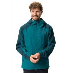 VAUDE Mens Neyland Jacket Ii Colorblock - Atmungsaktive leichte Herren Regenjacke, Größe M - Farbe Wave von VAUDE