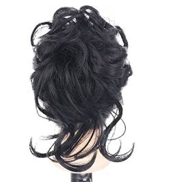 Haarteil Haargummi Messy Bun Haarteil Scrunchie Haarknoten Pferdeschwanz,Haargummi Pferdeschwanz Haarverlängerung Haare Extentions Hochsteckfrisuren Haarteile für Damen Mädchen von VAWSVOCS