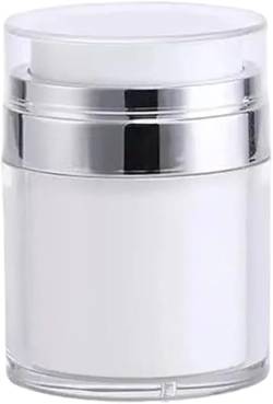 Reiseflaschenbehälter, nachfüllbar, leer, luftloser Pumpbehälter, Reisecremeflasche, tragbarer Kosmetikbehälter, wiederverwendbar (15 ml) von VAZZIC
