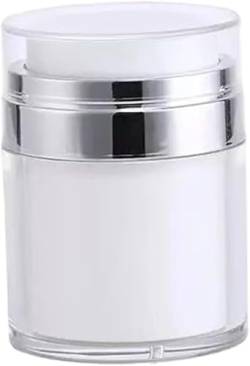Reiseflaschenbehälter, nachfüllbar, leer, luftloser Pumpbehälter, Reisecremeflasche, tragbarer Kosmetikbehälter, wiederverwendbar (50 ml) von VAZZIC