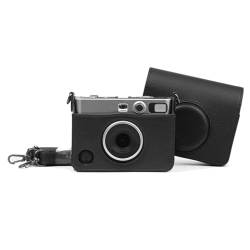 VBESTLIFE Kameratasche aus PU-Leder für EVO, für Polaroid EVO Hybrid für Sofortbildkamera, Abnehmbares Design, mit Schultergurt (Black) von VBESTLIFE