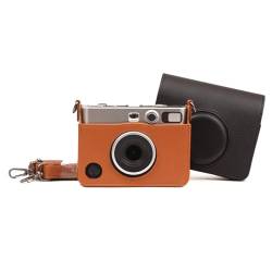 VBESTLIFE Kameratasche aus PU-Leder für EVO, für Polaroid EVO Hybrid für Sofortbildkamera, Abnehmbares Design, mit Schultergurt (Brown) von VBESTLIFE