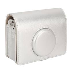 VBESTLIFE Schutzhülle Kompatibel mit EVO, Vintage-Sofortbildkamera-Hülle mit Magnetischem Klappdeckel und Abnehmbarem, Verstellbarem Riemen, PU-Lederbezug (Silver) von VBESTLIFE