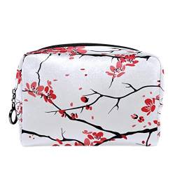 Hängender Reise Kulturbeutel, Kosmetik Make up Organizer für Frauen und Männer,Japanische Blüten Blumen Frühlings Blumenweinlese von VBFOFBV