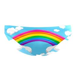 Jammers-Badeanzug für Männer und Jungen, Wettkampf-Badeanzug,Cartoon Regenbogen und Himmelswolke von VBFOFBV