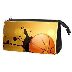 Kulturbeutel zum Aufhängen Dopp Kit für Männer Wasserabweisende Rasiertasche mit großem Fassungsvermögen für die Reise,Cartoon Basketball von VBFOFBV