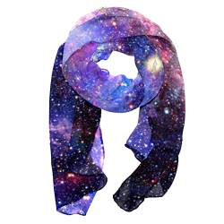 VBFOFBV Schals für Frauen Leichter Druck Blumenmuster Schal Schal Mode Schals Sonnencreme Tücher,Universum Galaxy Space Nebula von VBFOFBV