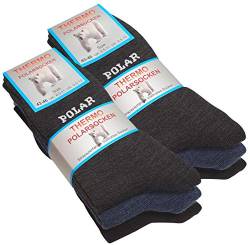 6 Paar THERMO-POLAR Socken, Vollfrottee Arktis Socken von VCA, Gr.-43/46 von VCA