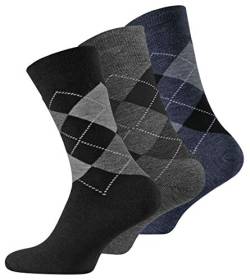 Herren Socken, Thermosocken in klassischem Karo-Design von VCA