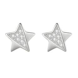 Stern Ohrringe 925 Sterling Silber CZ Zirkonia Stern Ohrstecker Hypoallergen Kleine Dainty Ohrringe für Frauen Mädchen Nette Tragus Piercing Ohrstecker Post von VCCKNB JEWELRY