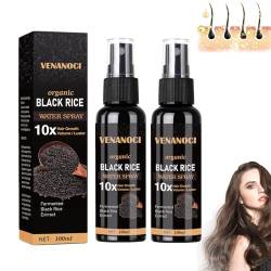 2Pcs Venanoci Hair Growth Organic Serum, Rice Water Spray for Women & Men Treatment For Hair Loss, Damaged Dry Hair, Hair Regrowth for Thicker Longer Fuller Hair with Castor oil & Ginger von VCTKLN