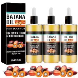 3 Stücks Bio Batana Öl für Haarwachstum, Batana Oil Organic for Growth Hair, fördert das Wohlbefinden der Haare bei Männern und Frauen, verbessert die Ausstrahlung von Haar und Haut von VCTKLN