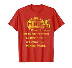 MINOL (MINOL-PIROL) - RED & YELLOW COLOR: STONEWASHED EFFECT T-Shirt von VEB Miederwaren Kombinat