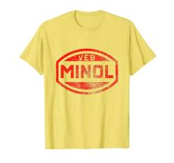 MINOL - RED COLOR - GRUNGE & STONEWASHED EFFECT T-Shirt von VEB Miederwaren Kombinat