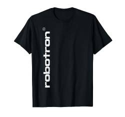 ROBOTRON - Weisse Buchstaben Senkrecht T-Shirt von VEB Miederwaren Kombinat