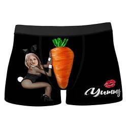 VEELU Personalisierte Herren Boxershorts Unterhosen mit Foto lustiges komisches Gesicht in vielen Farben xs-3xl Unterwäsche Geschenk für Freund Ehemann Valentinstag Geburtstag von VEELU