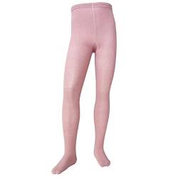 VEGATEKSA Baby and Children's Pattern Tights for Girls and Boys plain – single color, Made of Combed Cotton, Produced in EU, Adjustable Waist, Tunnel Rubber (158-164, Dusty rose (Altrosa 507)) von VEGATEKSA
