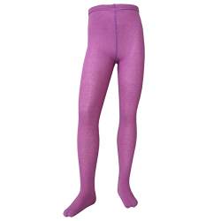 VEGATEKSA Baby and Children's Pattern Tights for Girls and Boys plain – single color, Made of Combed Cotton, Produced in EU, Adjustable Waist, Tunnel Rubber (98-104, Purple orchid (Orchid 510)) von VEGATEKSA