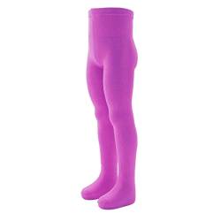 VEGATEKSA Strumpfhose für Jungen und Mädchen, aus Gekämmter Baumwolle, Made in EU, Verstellbare Taille, UNI Glatt in Violett Lavendel (158-164cm) von VEGATEKSA