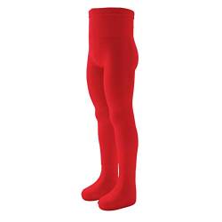 VEGATEKSA Top Qualität Baby Strumpfhose, gekämmte Baumwolle, verstellbare Taille, ROT (74-80 cm) von VEGATEKSA