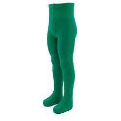 VEGATEKSA Top Qualität Strumpfhose, gekämmte Baumwolle, verstellbare Taille, SMARAGD GRÜN (146-152cm) von VEGATEKSA