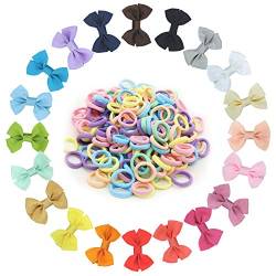 Haarspangen für Babys, Mädchen, 20 Haarnadeln und 50 Haarbänder von VEGCOO