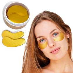 VELFORM Infinigold Feuchtigkeitsspendende Augenpflaster, Anti-Falten, 60 Stück, spendet Feuchtigkeit und reduziert Schwellungen, beruhigt und erfrischt die Haut, gegen Falten, Augenringe, Tränensäcke von VELFORM