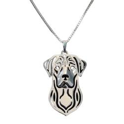 VELUNE Halskette Anhänger Paar Schmuck Labrador Hound Haustier Anhänger Halskette Europäische und amerikanische Haustier Hund Halskette Geschenk von VELUNE