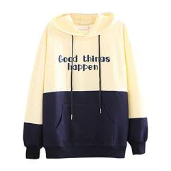 VEMOW Kapuzenpullover Kreativer Süßer Cartoon Hoodies Pullover Damen Sweatshirt Oberteile Bequem Casual Pulli Herbst Winter Langarm Warm Kapuzenpulli Kawaii Dinosaurier Pullover Outwear von VEMOW Damen