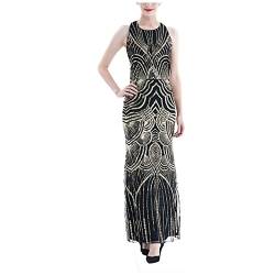 VEMOW Flapper 1920er Jahre Pailletten Perlen Party Damen Vintage Kleid Nachtkleid Quasten Damenkleid Islamischer Schmuck von VEMOW