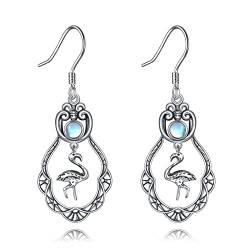 Flamingo Ohrringe 925 Sterling Silber Flamingo Ohrhänger Flamingo Schmuck Geburtstag Geschenke für Damen von VENACOLY