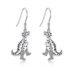 VENACOLY Dinosaurier baumeln Ohrringe Sterling Silber Dinosaurier Boot Ohrringe Cowgirl Dinosaurier Schmuck für Frauen Mädchen von VENACOLY