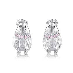 VENACOLY Wasserschwein Ohrringe Sterling Silber Wasserschwein Ohrstecker Niedliche Tierschmuck Geschenke für Frauen Mädchen von VENACOLY